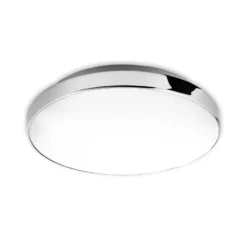 Lámpara de techo LED Malbona, marco cromado, Ø 28,5 cm