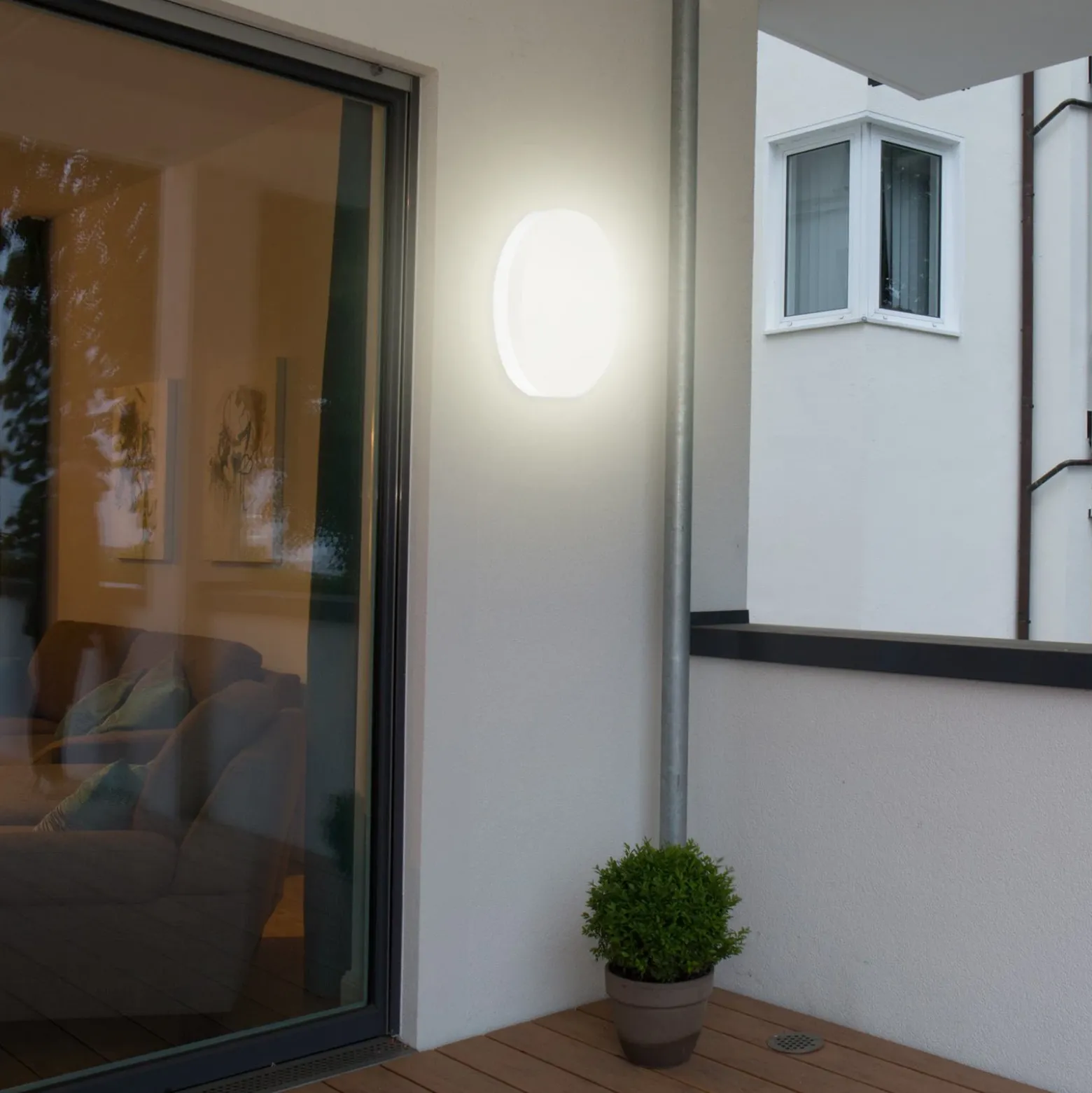 Lámpara de techo LED Naxo Sensor Gen. 2, blanca, plástico