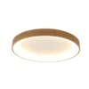 Lámpara de techo LED Niseko II CCT control remoto Ø78cm color madera