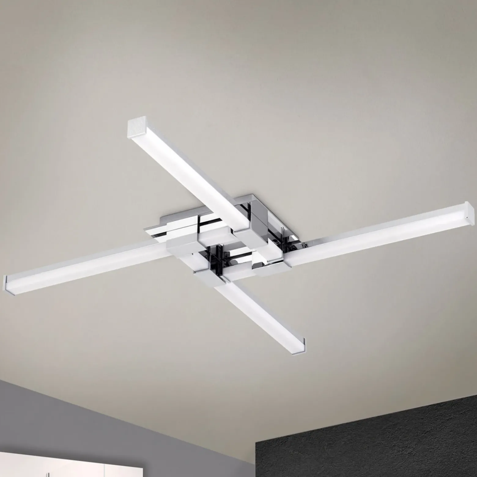 Lámpara de techo LED para baño Argo, 4 luces