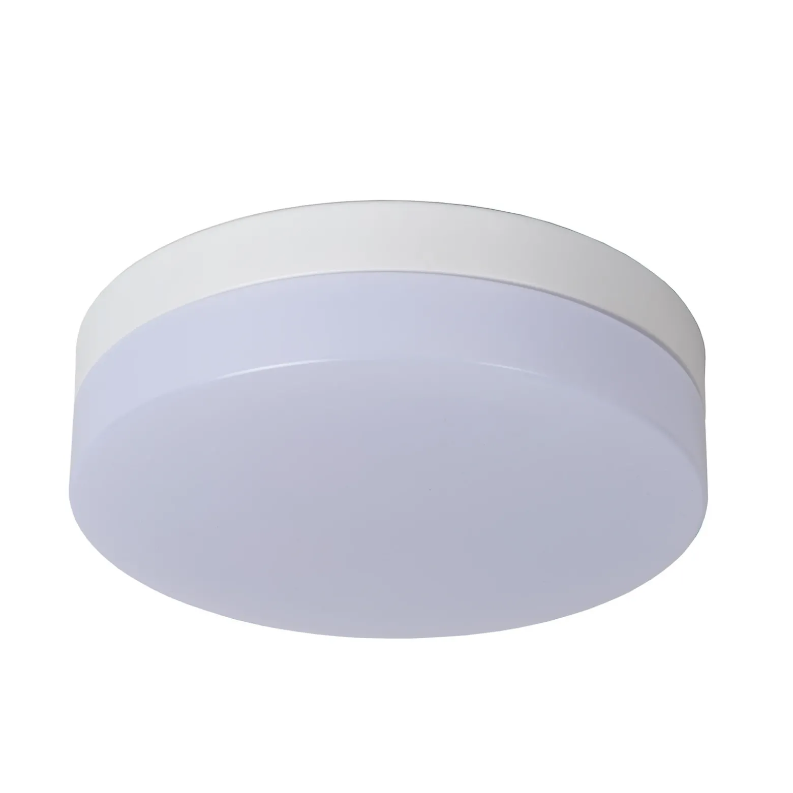 lámpara de techo LED para baño Biskit, blanca, Ø 23 cm, plástico