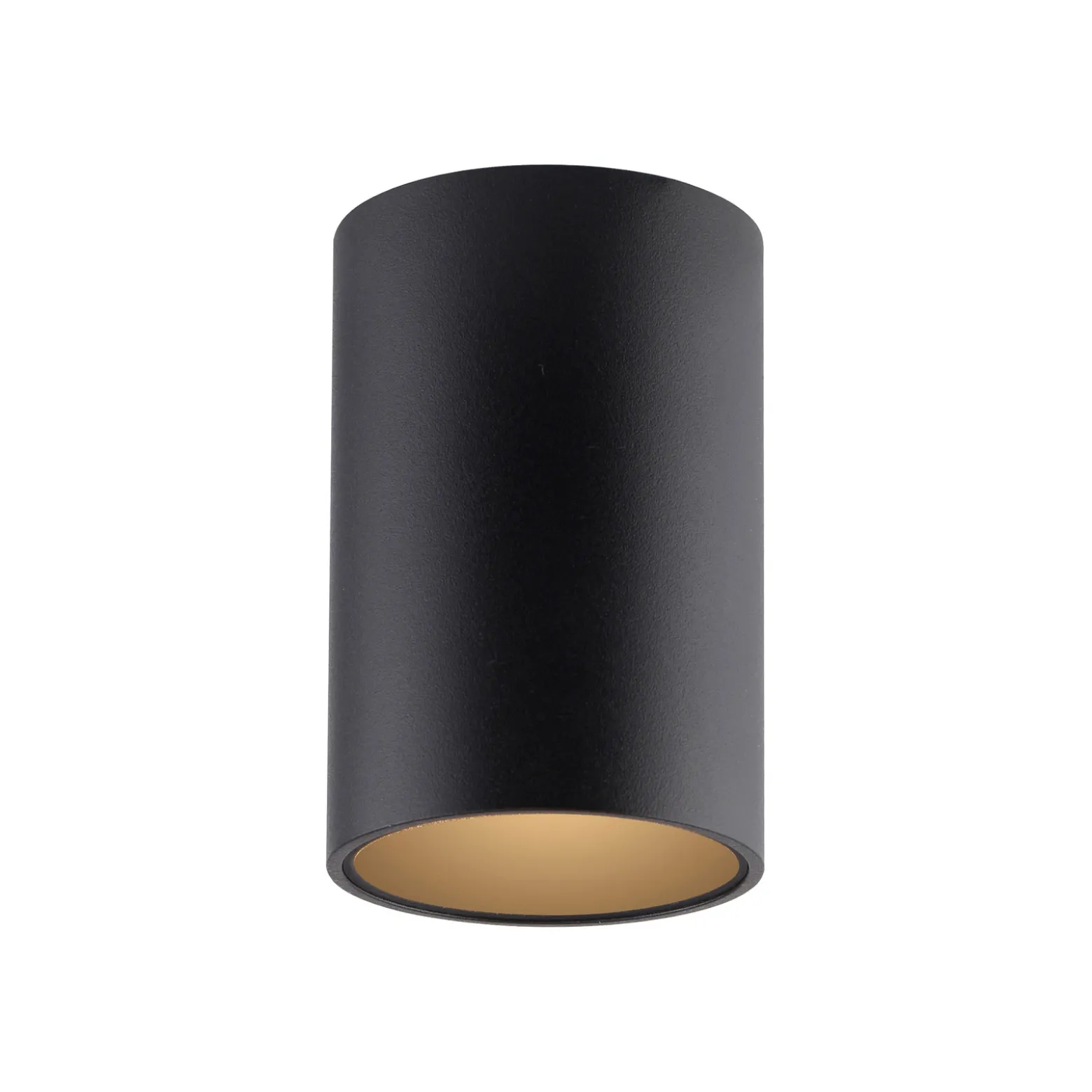 Lámpara de techo LED para baño PURE Point, negra, Ø 6 cm, metal, IP44