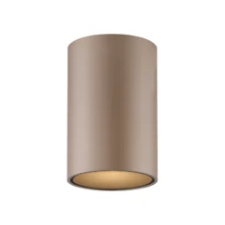 Lámpara de techo LED para baño PURE Point, color bronce, Ø 6 cm, IP44