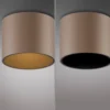 Lámpara de techo LED para baño PURE Point, color bronce, Ø 11 cm, IP44