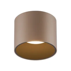 Lámpara de techo LED para baño PURE Point, color bronce, Ø 11 cm, IP44
