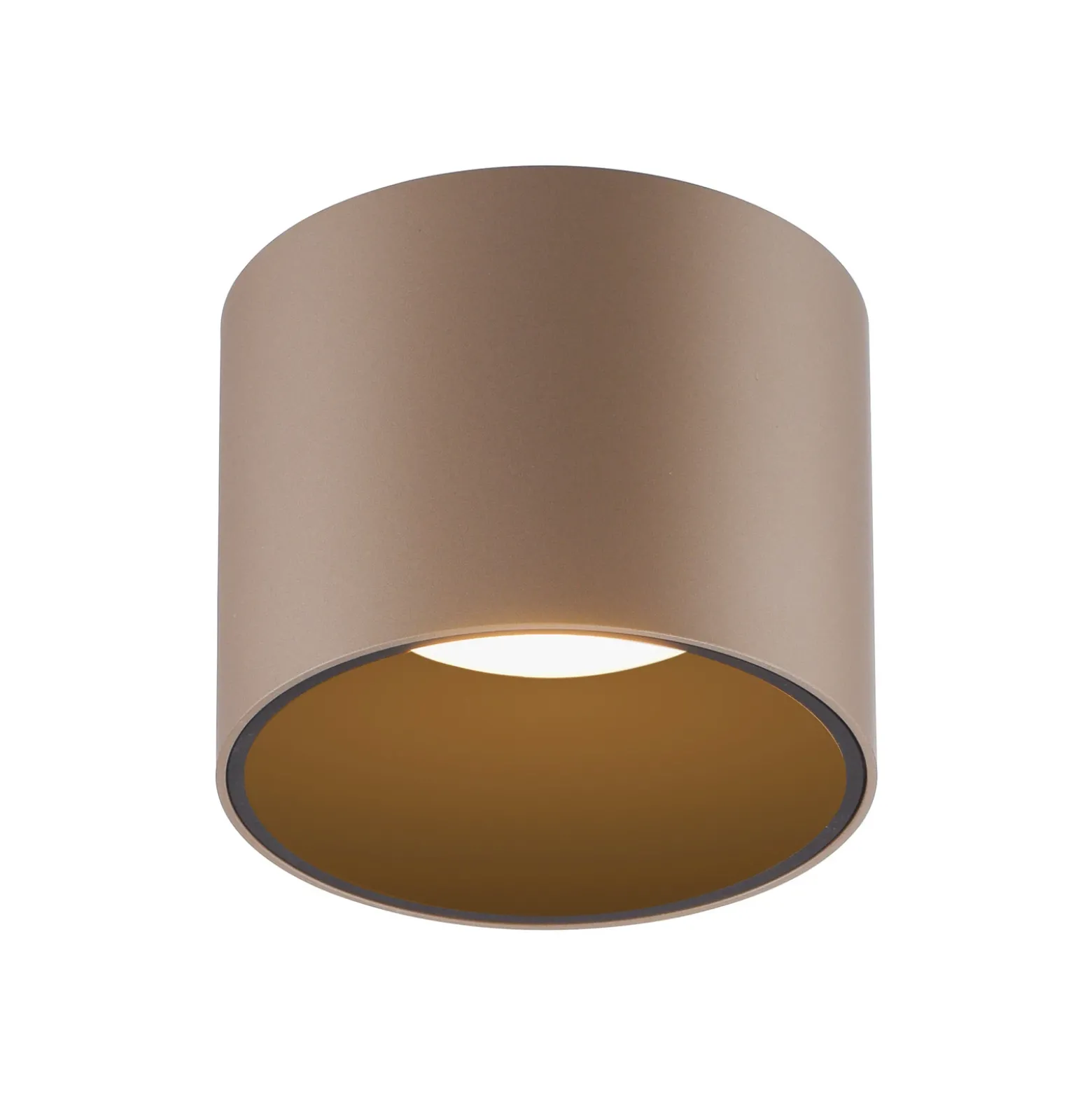 Lámpara de techo LED para baño PURE Point, color bronce, Ø 11 cm, IP44