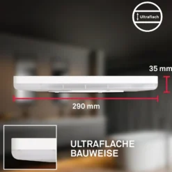 Lámpara de techo LED para baño Slim Drip, blanca, Ø 29 cm, IP44