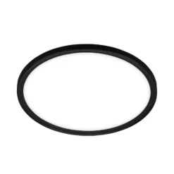 Lámpara de techo LED para baño Slim Drip, negro, Ø 42 cm, IP44