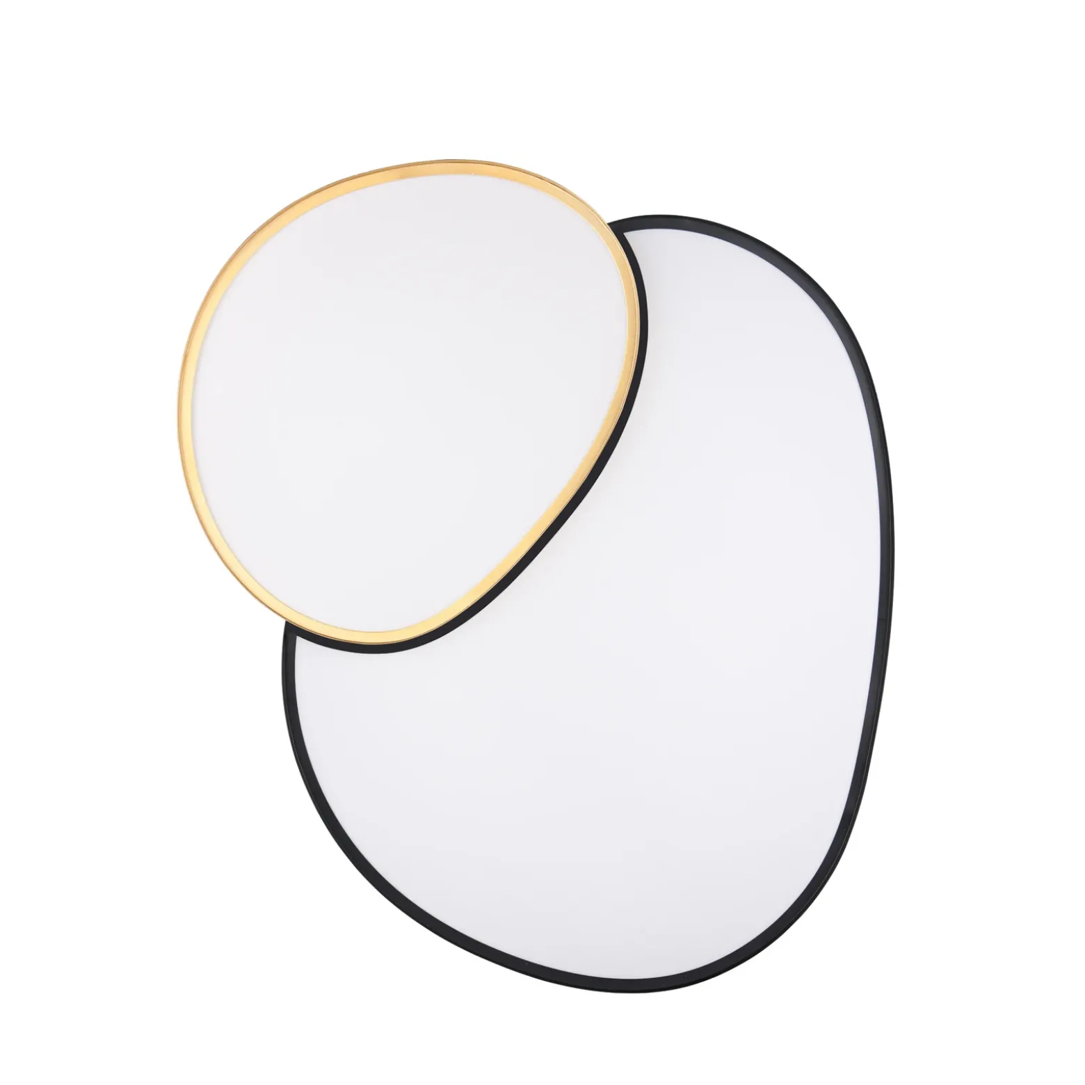 Lámpara de techo LED Rise, negro-oro, 77 x 63 cm, CCT, atenuable