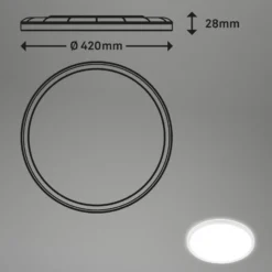Lámpara de techo LED Slim, redonda, 42cm