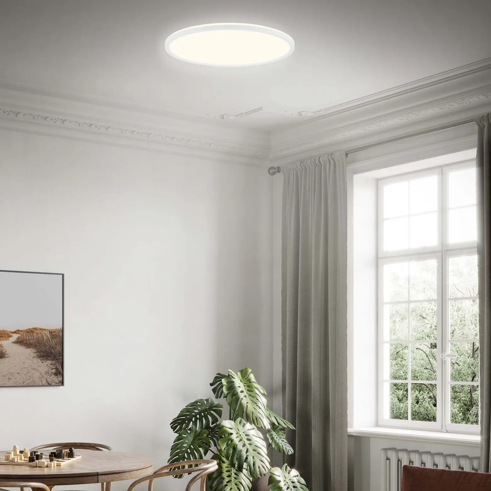 Lámpara de techo LED Slim, redonda, 42cm