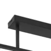 Lámpara de techo Lindby Biscala, 5 luces, negro/humo, E14