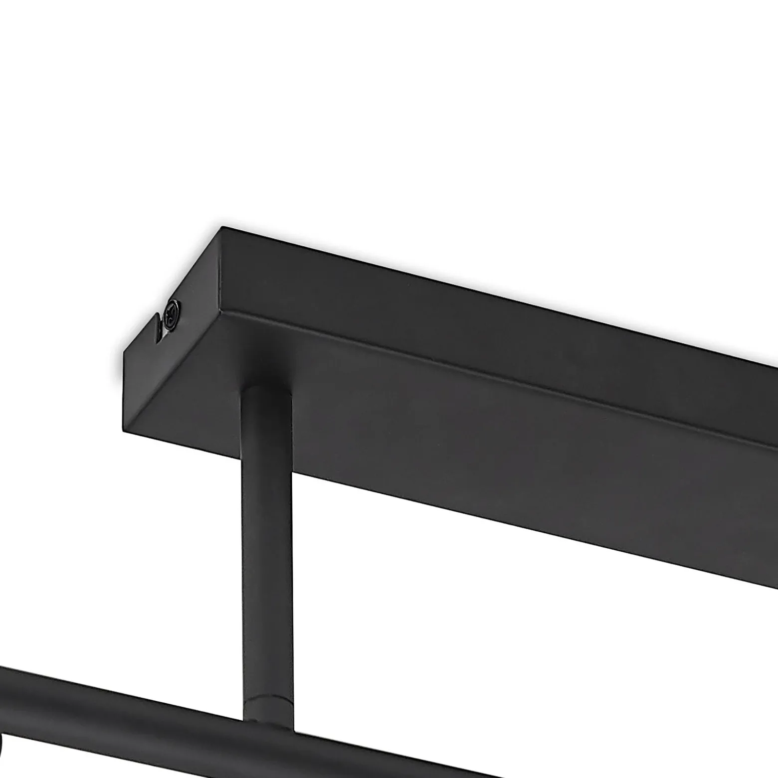 Lámpara de techo Lindby Biscala, 5 luces, negro/humo, E14