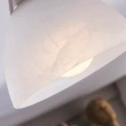Lámpara de techo Lindby Della, níquel, Ø 58 cm, 3 luces, E14