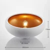 Lámpara de techo Lindby Gerwina, blanco/oro, metal, 40 cm, E27