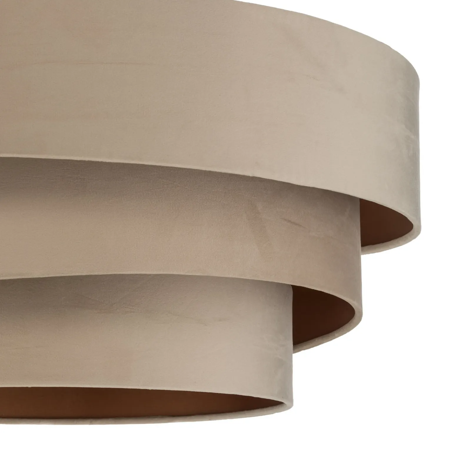 Lámpara de techo Lindby Jusari, color crema, tejido, Ø 56 cm, E27