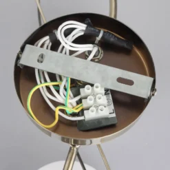 Lámpara de techo Lindby Leanda, 80 cm, 4 luces, metal, cristal
