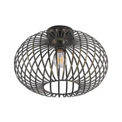 Lámpara de techo Lindby Rosalea, color latón, metal, 40 cm, E27