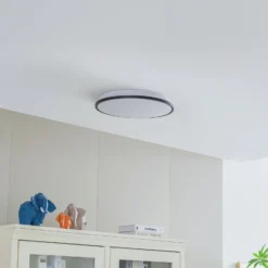 Lámpara de techo Lindby Smart Swaran LED, Ø39,5cm, RGB, CCT, Tuya
