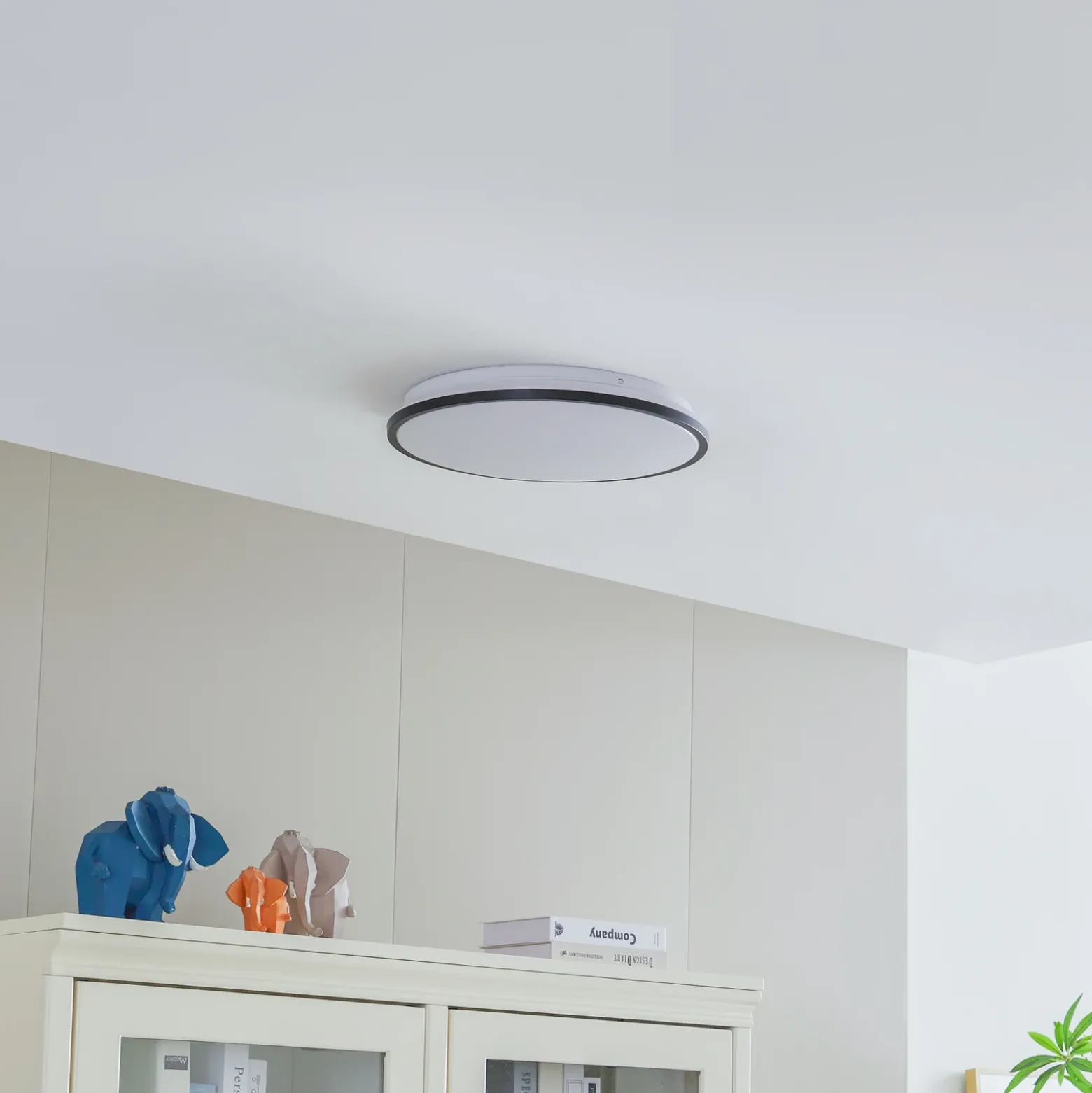 Lámpara de techo Lindby Smart Swaran LED, Ø39,5cm, RGB, CCT, Tuya
