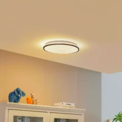 Lámpara de techo Lindby Smart Swaran LED, Ø39,5cm, RGB, CCT, Tuya