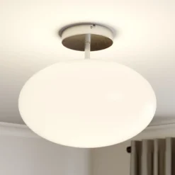 Lámpara de techo Lindby Sonika, Ø 40 cm, color níquel, cristal, E27