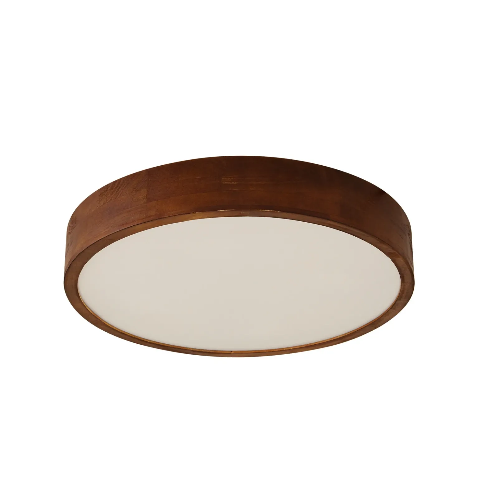 Lámpara de techo Lindby Tanju, Ø 50 cm, madera de caucho, 4 luces, E27