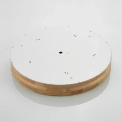 Lámpara de techo Lindby Tanju, Ø 60 cm, 5 luces, madera de caucho, E27