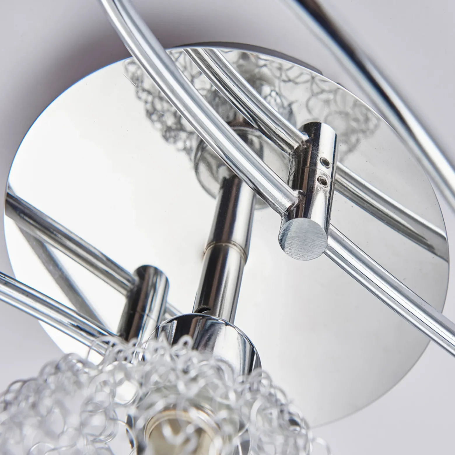 Lámpara de techo Lindby Ticino, 65 cm, 5 luces, metal, cristal