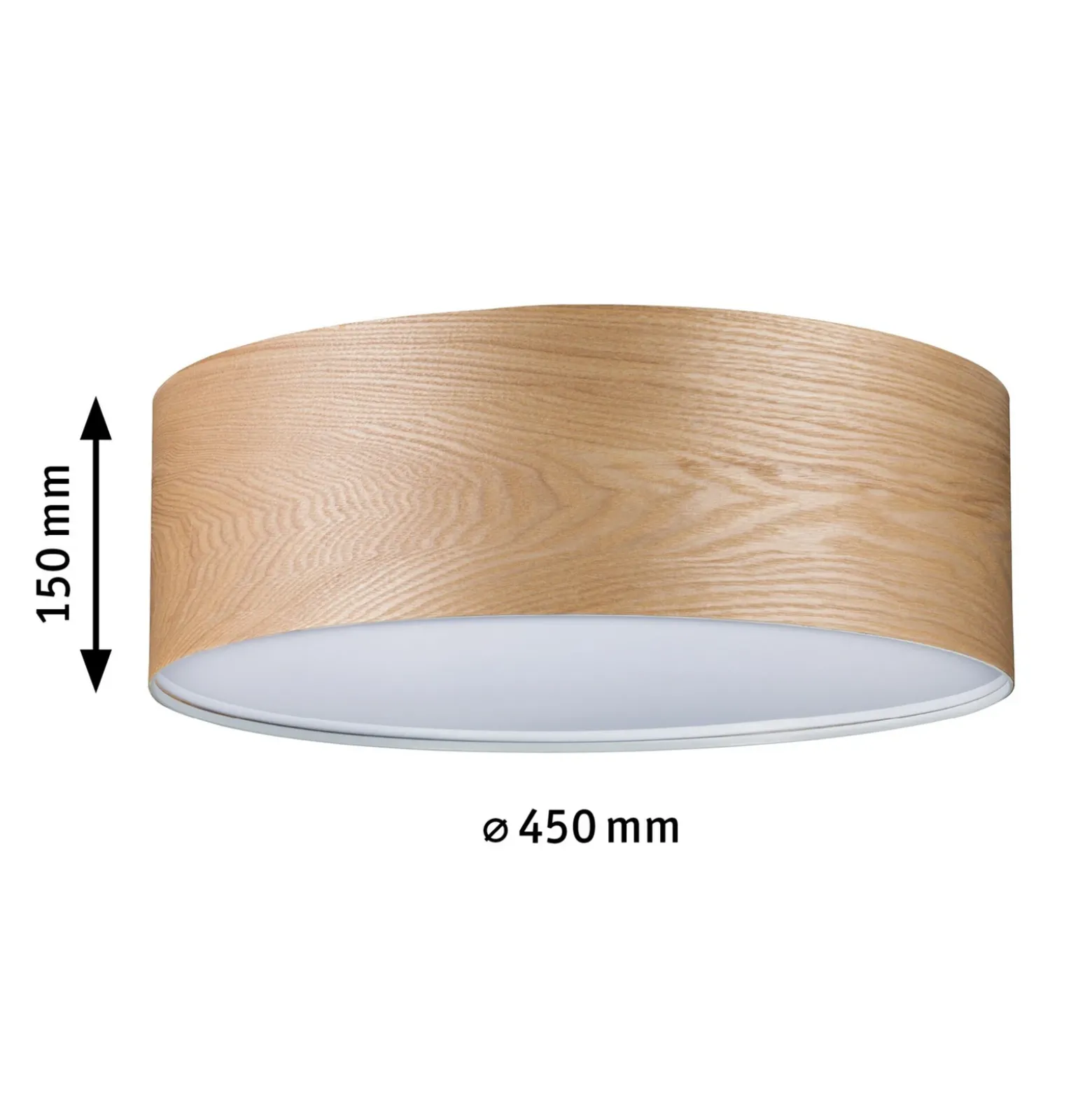 Lámpara de techo Liska de Paulmann en madera de color claro