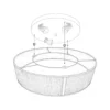 Lámpara de techo Marshall, gris, Ø 50 cm, metal/ratán