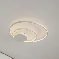 Lámpara de techo Nerwin LED de Lindby, redonda, blanca