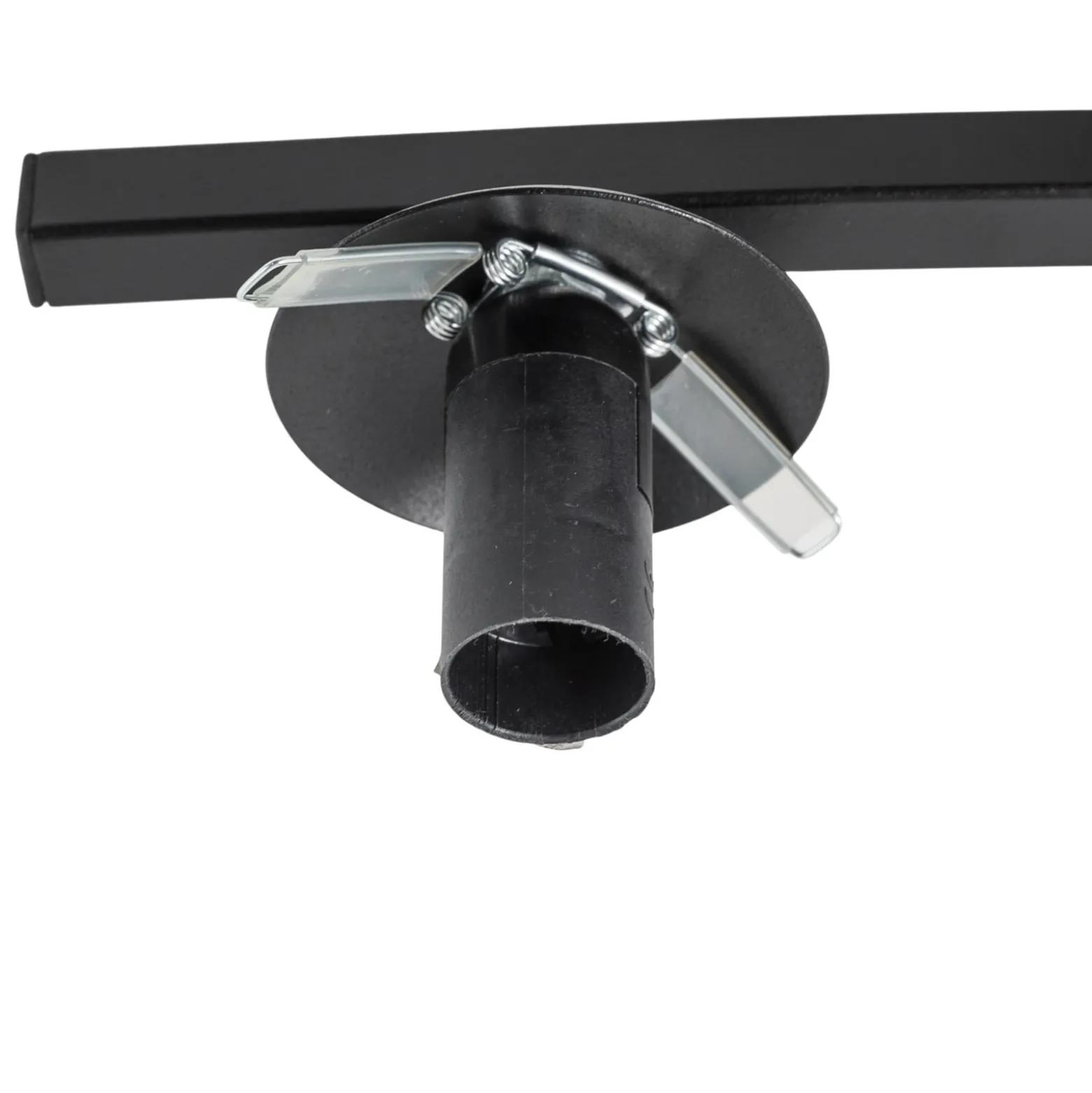 Lámpara de techo OPUS, longitud 84 cm, gris humo/negro, 4 luces.