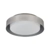 Lámpara de techo ORBIS MADRID de OSRAM, níquel, Ø 29 cm, metal/vidrio