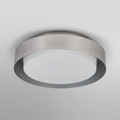 Lámpara de techo ORBIS MADRID de OSRAM, níquel, Ø 29 cm, metal/vidrio