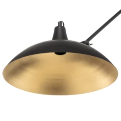 Lámpara de techo 808 orientable, 1 luz, negro/dorado