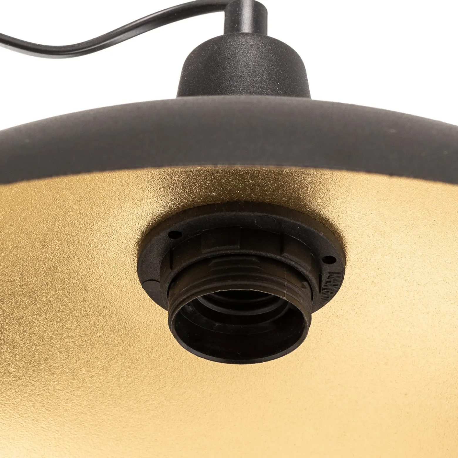 Lámpara de techo 808 orientable, 1 luz, negro/dorado