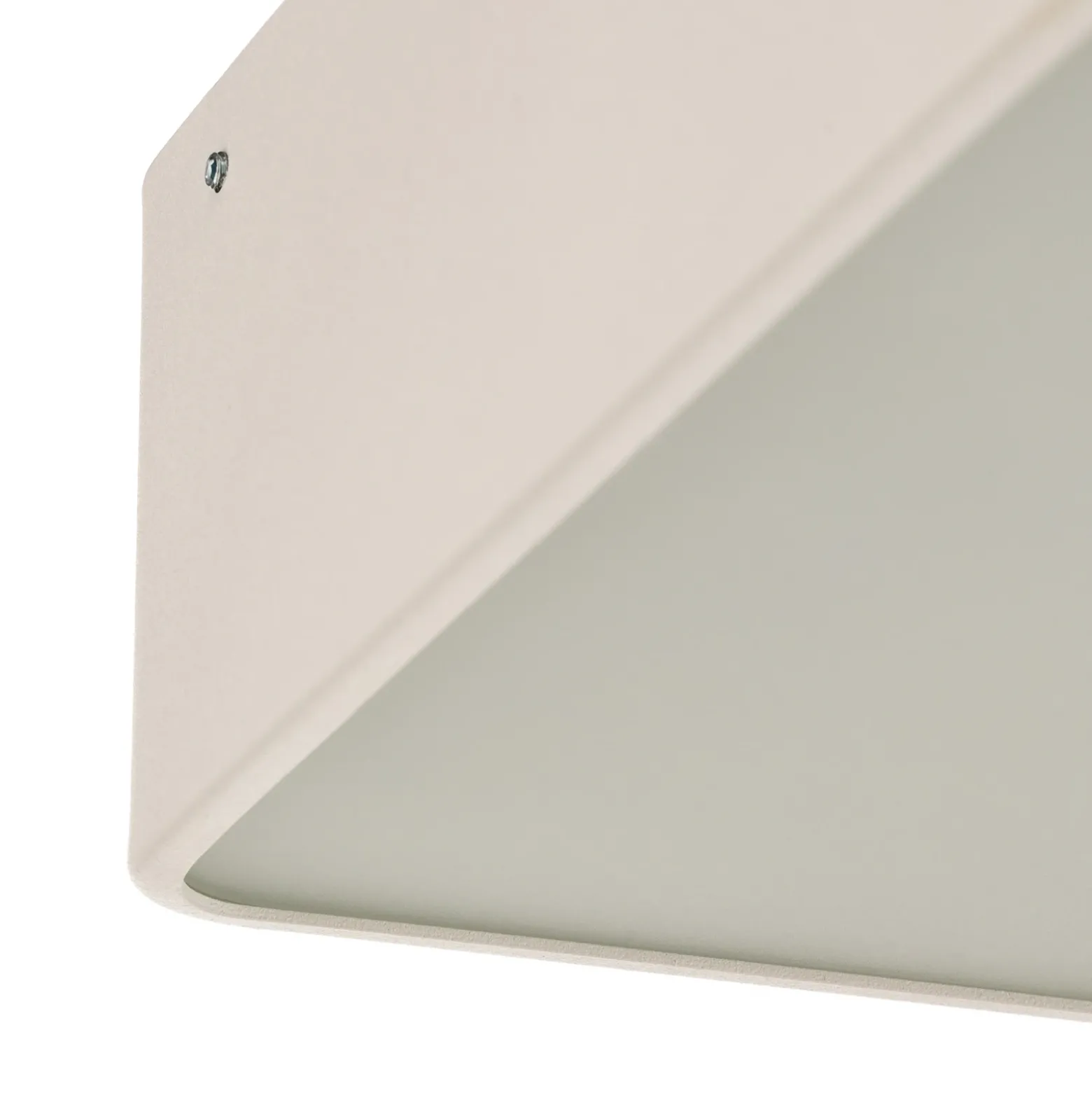 Lámpara de techo Oro de acero y cristal, blanca, 25cm