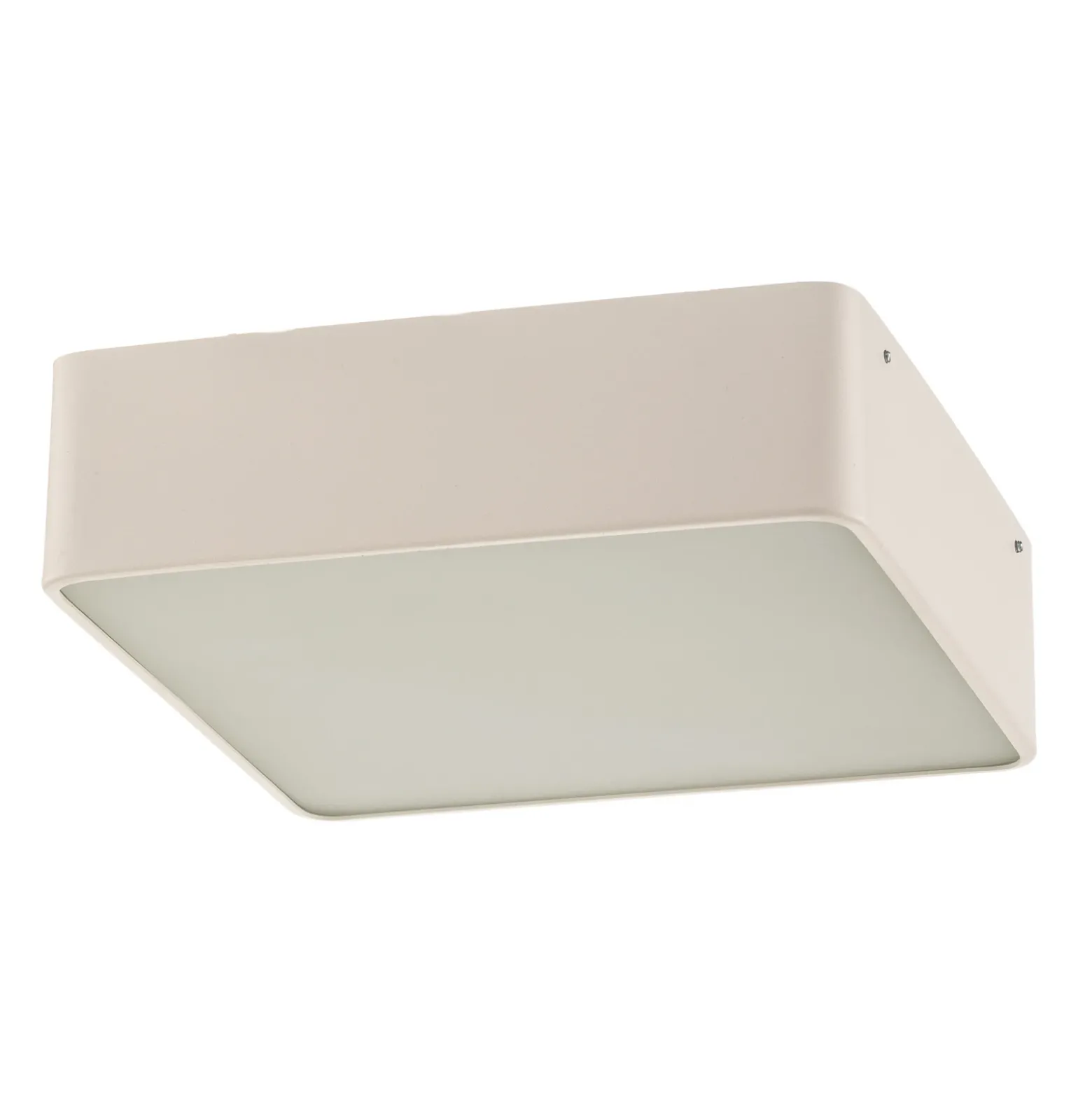 Lámpara de techo Oro de acero y cristal, blanca, 25cm