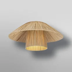 Lámpara de techo OSRAM Decor Bamboo Paper Hat Ø 40 cm, bambú E27