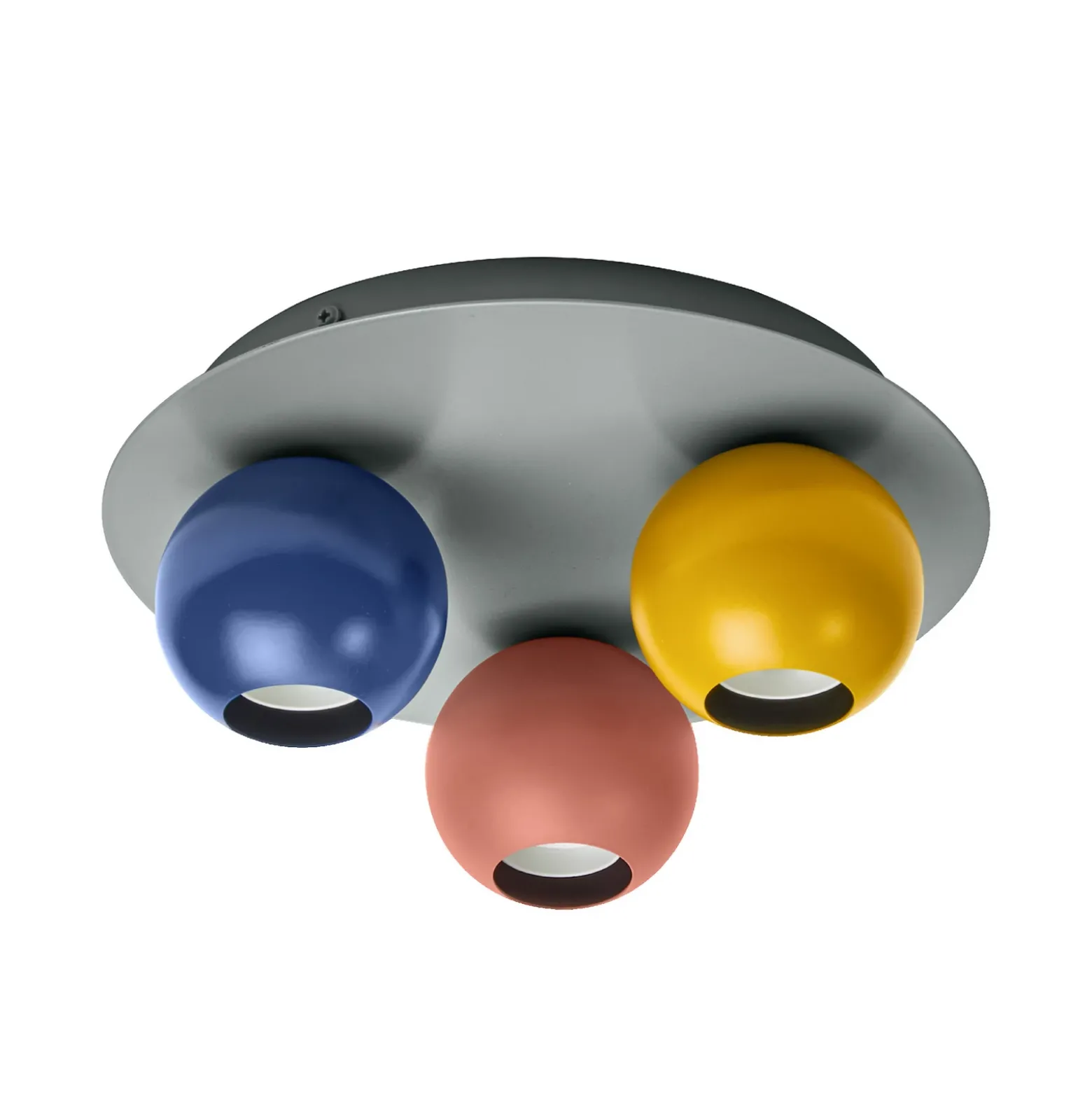 Lámpara de techo OSRAM Decor Bubble, 3 luces, acero, multicolor, E27