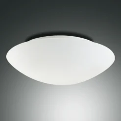 Lámpara de techo Pandora, Ø 30 cm, cristal, blanco