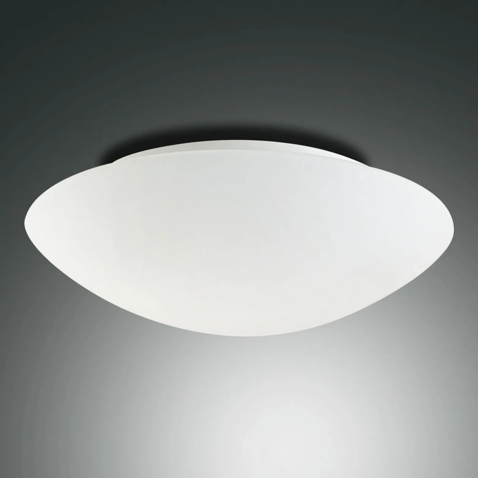 Lámpara de techo Pandora, Ø 30 cm, cristal, blanco