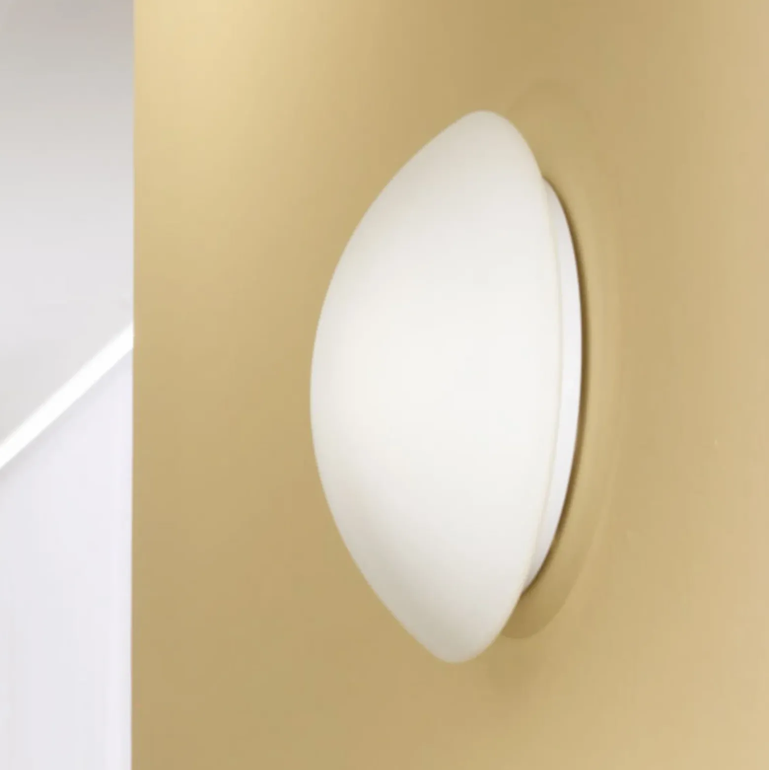 Lámpara de techo Pandora, Ø 36 cm, cristal, blanco