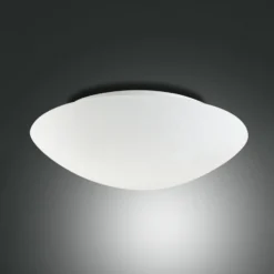 Lámpara de techo Pandora, Ø 46 cm, cristal, blanco