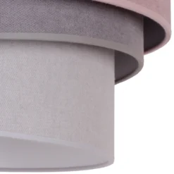 Lámpara de techo Pastell Trio Ø 60 cm rosa/gris/gris claro