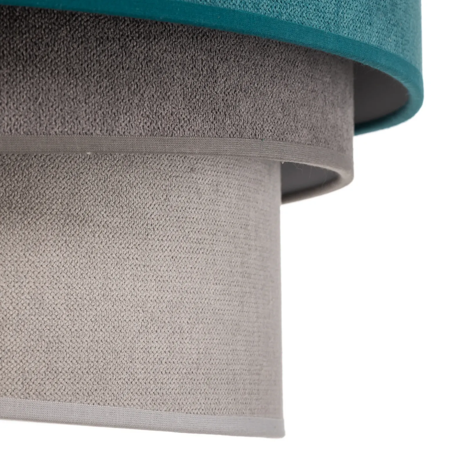 Lámpara de techo Pastell Trio 45 cm turquesa/gris/gris claro