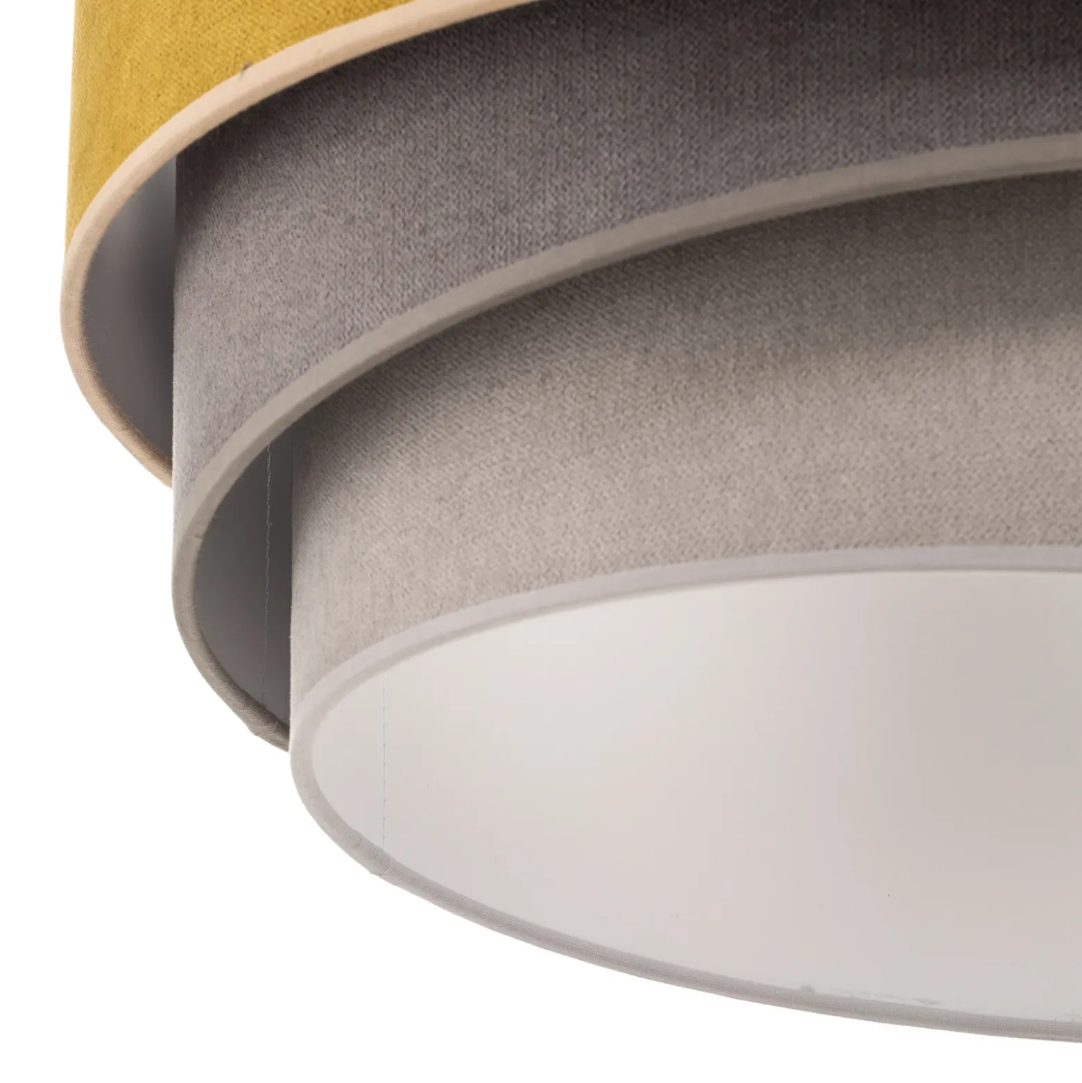 Lámpara de techo Pastell Trio Ø 45 cm mostaza/gris/gris claro