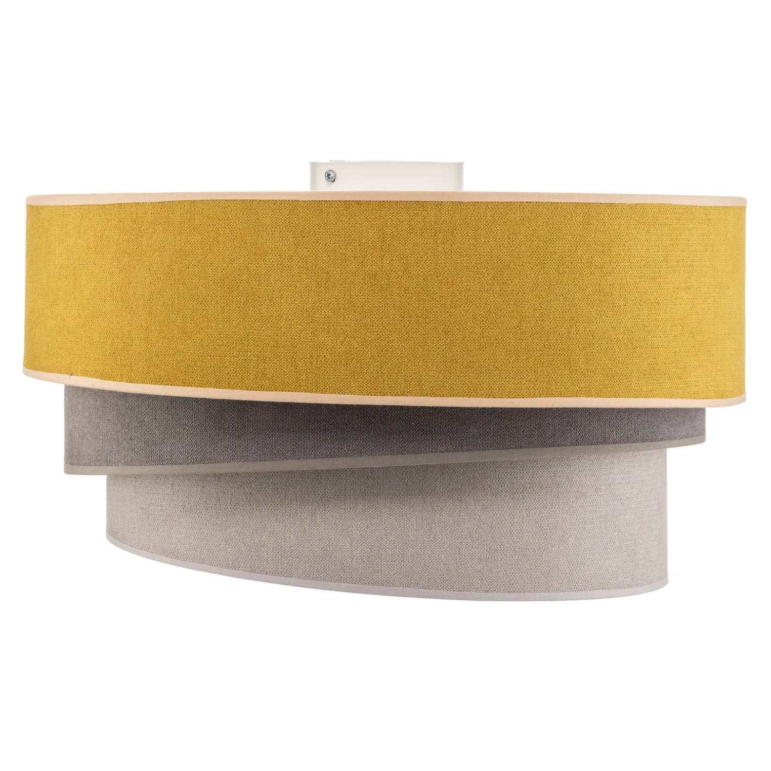 Lámpara de techo Pastell Trio Ø 45 cm mostaza/gris/gris claro