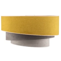Lámpara de techo Pastell Trio Ø 60 cm mostaza/gris/gris claro